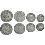 Charles II (1660-85), Maundy Fourpence to Penny, 1684 (4), the Fourpence: 1684 over 3 (ESC 607...