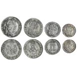 Charles II (1660-85), Maundy Fourpence to Penny, 1677 (4) (ESC 600 {2373}; S.3392), toned, very...