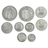 George V (1910-36), Halfcrowns (2), 1926; 1927, modified effigy left, rev. crowned shield in Ga...