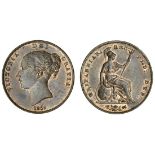 Victoria (1837-1901), Penny, 1859, def-:, ornamental trident (BMC [Peck] 1519; S.3948), residua...