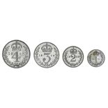 George V (1910-36), Maundy Fourpence to Penny, 1923 (4) (ESC 3983 {2540}; S.4027), lustrous wit...