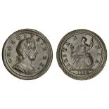 George I (1714-27), Halfpenny, 1722 (BMC [Peck] 800; S.3660), a trace of double-striking, other...