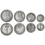 Victoria (1837-1901), Maundy Fourpence to Penny, 1898 (4) (ESC 3556 {2513}; S.3943), light tone...