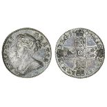 Anne (1702-14), Shilling, 1707, rev. eight strings to harp (ESC 1395 {1141}; S.3610), light fle...