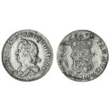 Cromwell, Pattern Sixpence, 1658, "Dutch copy", struck on a thin silver flan by an unknown arti...