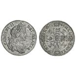 Charles II (1660-85), Sixpence, 1684, rev. four strings to harp (ESC 581 {1524}; S.3382), toned...