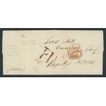 Great Britain Postal History 1840 (9 July) stampless entire (Petition) to Lord Hill Commander i...