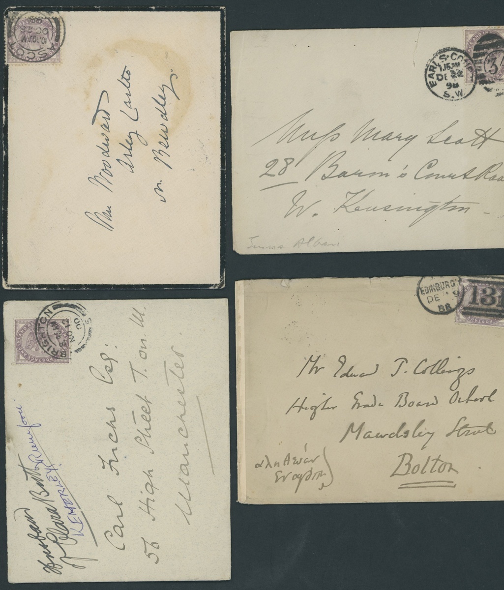 Great Britain Postal History 1846-1900, selection of thirty-three entires or envelopes, - Image 9 of 9