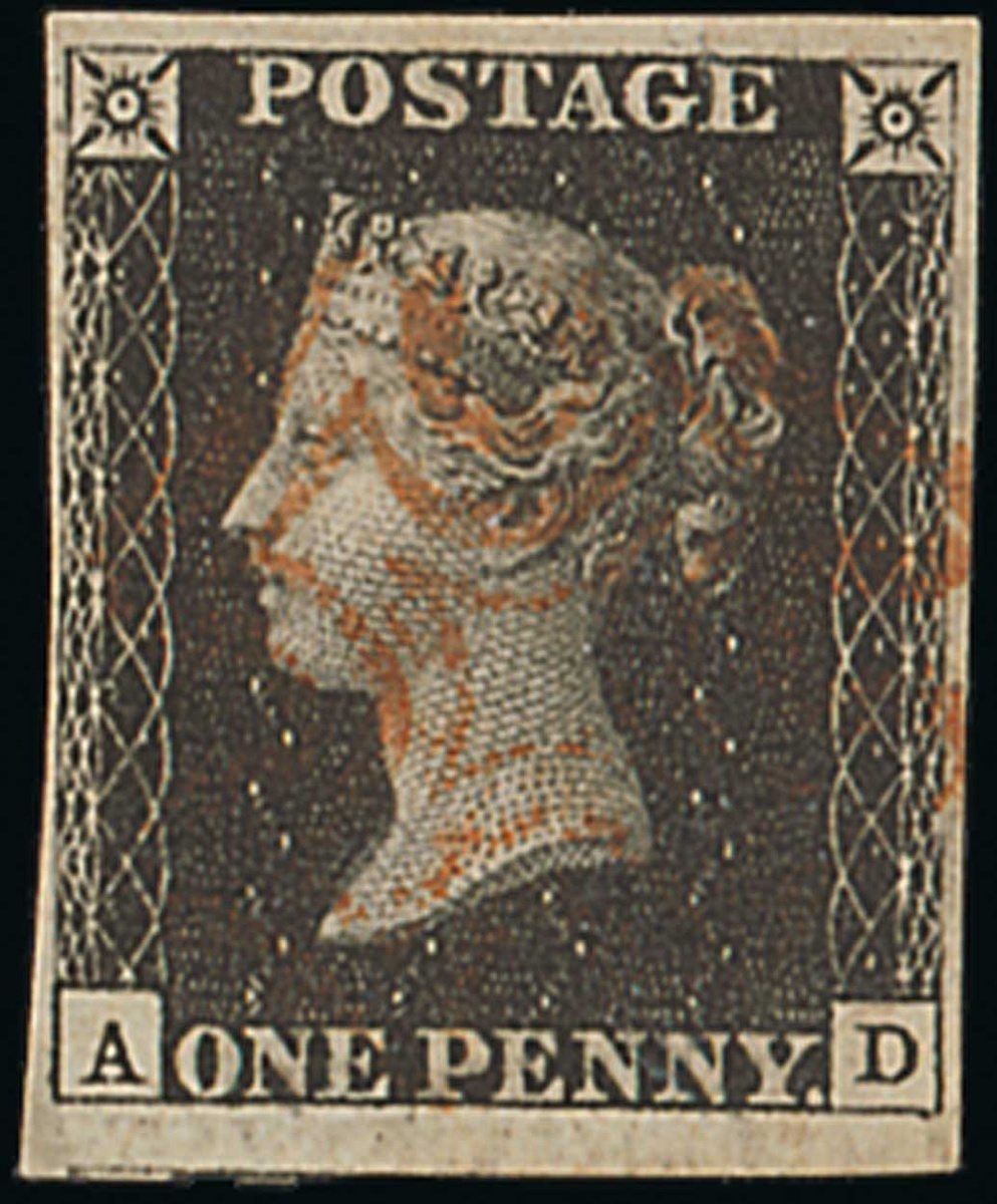 Great Britain 1840 One Penny Black Plate VI