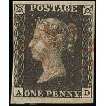 Great Britain 1840 One Penny Black Plate VI