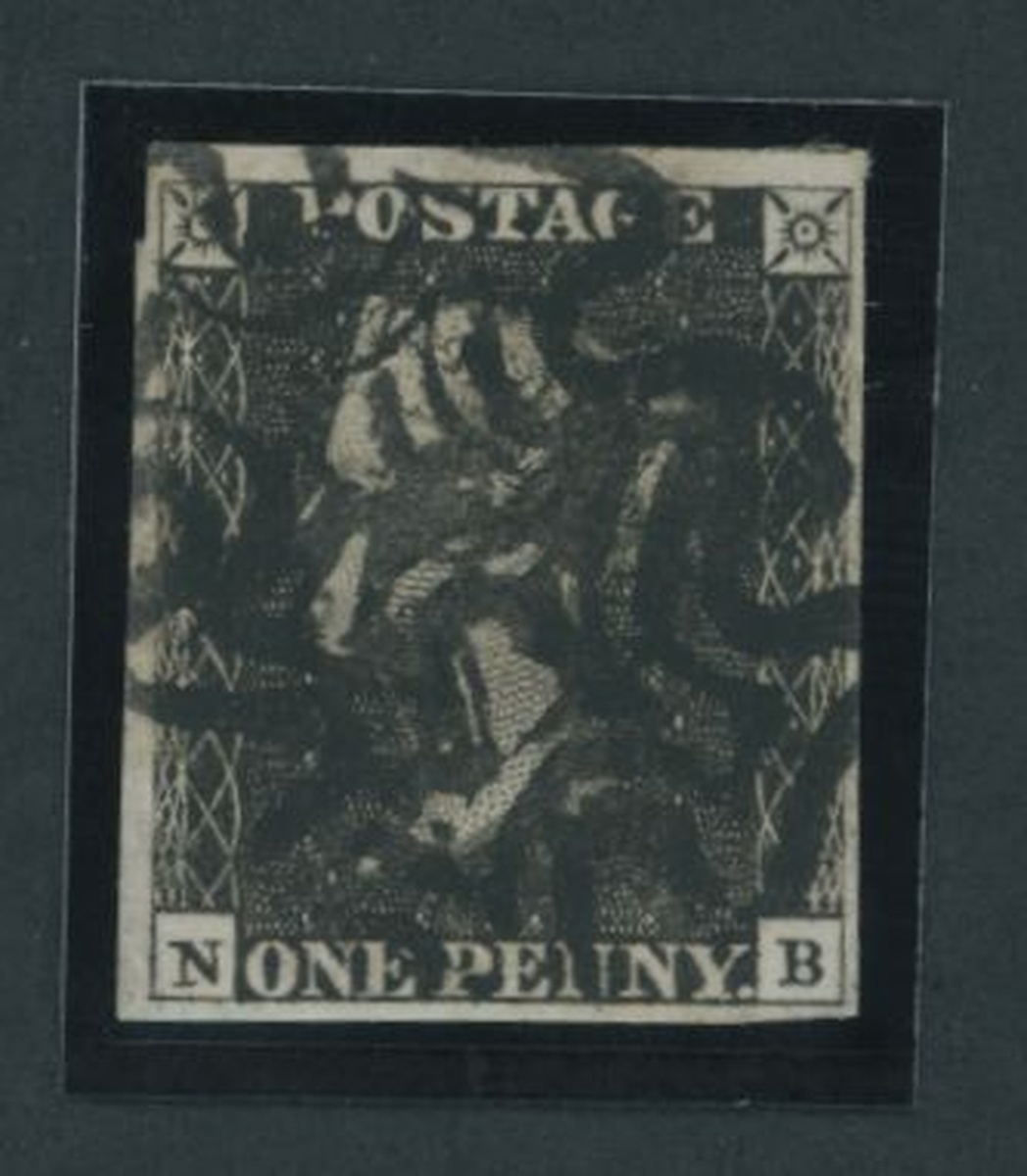 Great Britain 1840 One Penny Black Plate VI NB good to large margins all round and showing a tr...