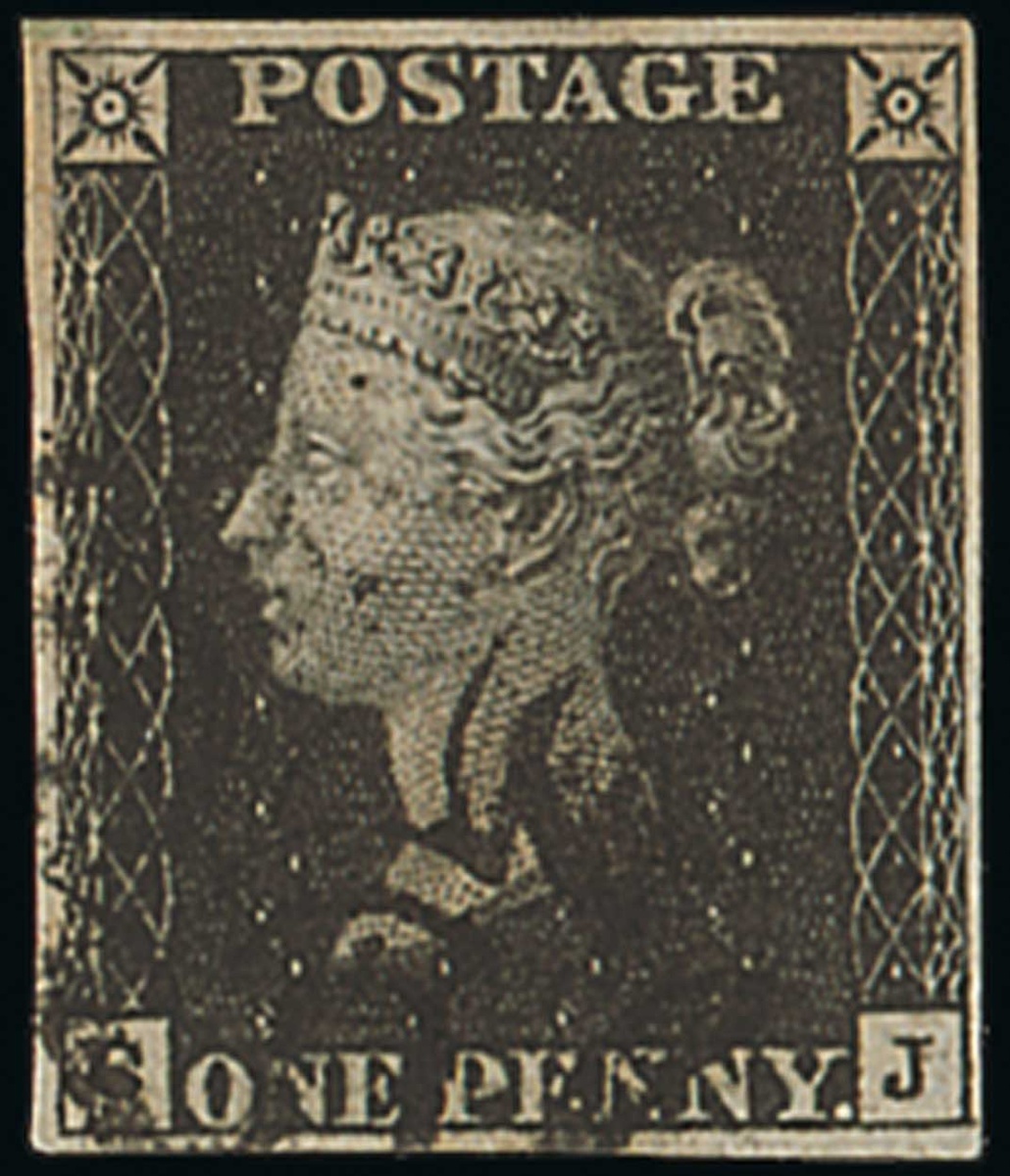 Great Britain 1840 One Penny Black Plate VIII CJ good to large margins all round, black Maltese...
