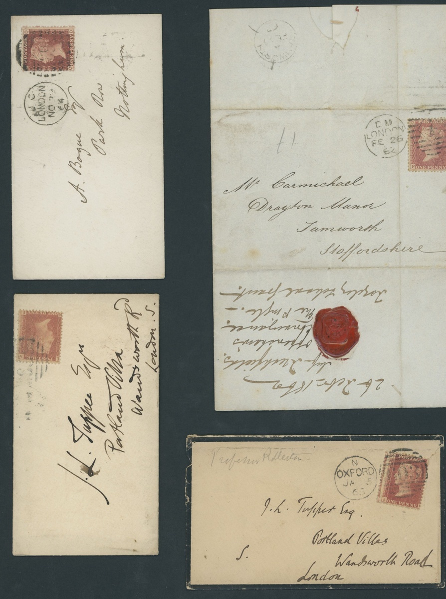 Great Britain Postal History 1846-1900, selection of thirty-three entires or envelopes, - Image 4 of 9
