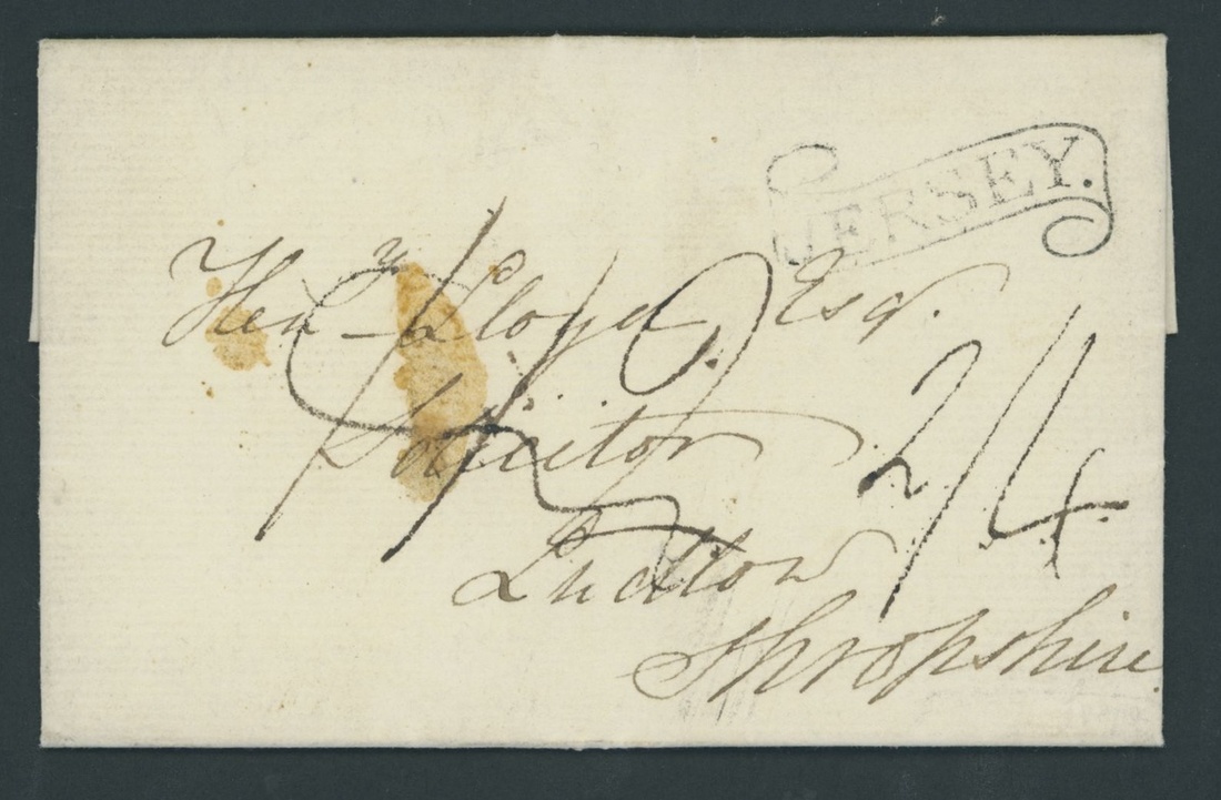 Great Britain Postal History 1813 (9 April) entire letter to Shropshire with a light but clear...