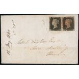 Great Britain 1840 One Penny Black Plate Ia RF and SB both with margins all round,