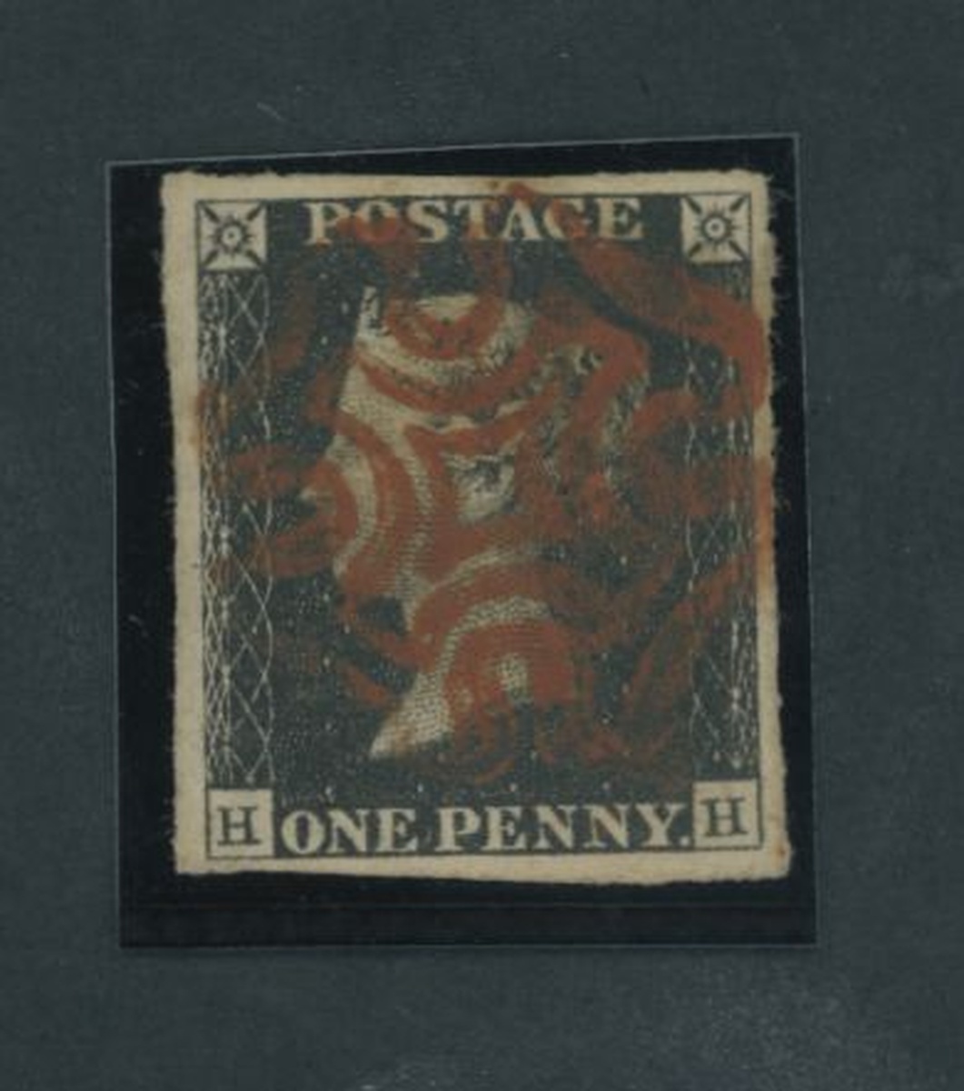 Great Britain 1840 One Penny Black Plate Ia HH good to large margins all round,