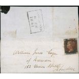 Great Britain 1840 One Penny Black Plate VI EJ touched at foot, good to large margins other sid...