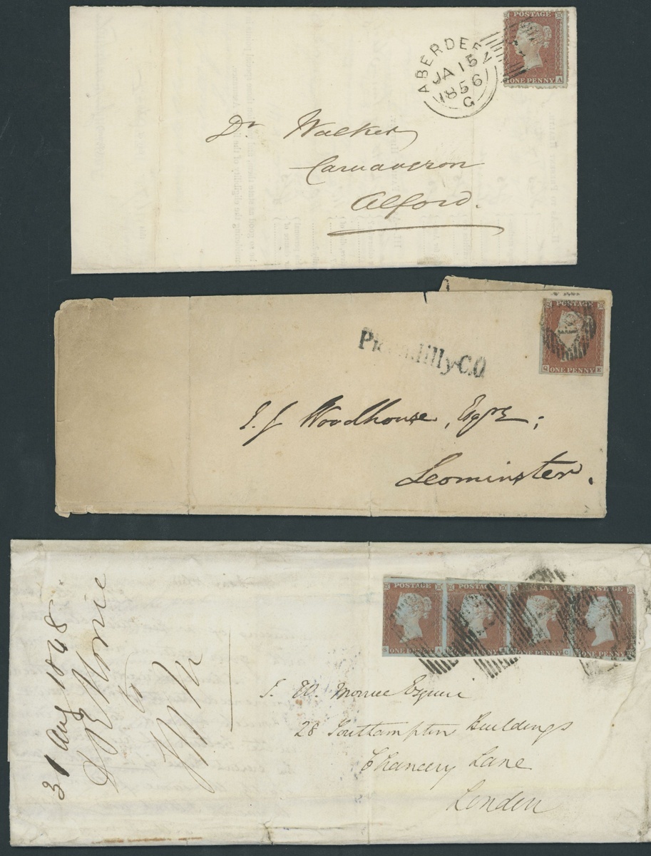 Great Britain Postal History 1846-1900, selection of thirty-three entires or envelopes,