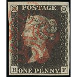 Great Britain 1840 One Penny Black Plate VI RF good to large margins all round, red Maltese Cro...