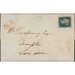 Great Britain 1840 Two Pence Blue Plate 1 EE good to large margins all round, placed sideways a...