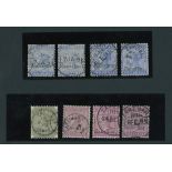 Overprint Settings and Printings Overprint Setting 1 Printings 7 and 8, January/April 1896 - ½a...