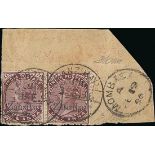 Overprint Settings and Printings Overprint Setting 1 Printing 1, 14 November 1895 - Overprinted...