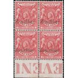 Overprint Settings and Printings Overprint Setting 2 Printing 1, 23 May-1 June 1896 - ½a., 1a....