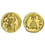 Constans II (641-668), AV Solidus, 4.52g, Constantinople, c. AD 651-654, officina , crowned fac...