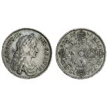 Charles II (1660-1685), Halfcrown, 1671 vicesimo tertio, third laureate and draped bust right,...
