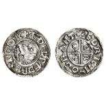 Aethelred II (978-1016), Penny, Crux type, Cambridge, Eadric, 1.38g, diademed and draped bust l...