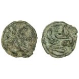 Roman Republic, Rome (c. 217-212 BC), Æ As, 42.67g, 36.5mm, head of Janus, rev. prow left (Vecc...