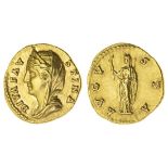 Diva Faustina Senior (died 140/41), AV Aureus, 6.98g, Rome, AD 141-46 (struck under Antoninus P...