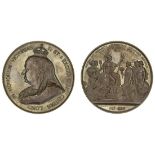 Victoria, Diamond Jubilee 1897, copper medal, by F. Bowcher for Spink and Son, crowned, veiled...