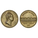 Opening of London Bridge, 1831, copper medal, by B. Wyon, bare head right, rev. Five-arched bri...