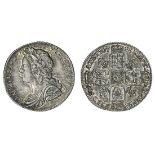 George II (1727-60), Sixpence, 1728, young laureate, draped and cuirassed bust left, rev. crown...