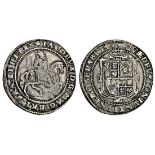 James I (1603-25), Halfcrown, third coinage, 18.84g, m.m. trefoil, king on horseback right, rev...