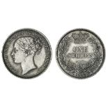 Victoria (1837-1901), Shilling, 1872, die number 98, type A6, third young head left, rev. crown...