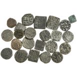 India, Sultanates, miscellaneous coins of the Bahmanis (8), Bijapur (3), Golkonda (2), Gujarat...