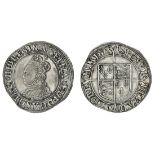 Elizabeth I (1558-1603), Shilling, second issue, 5.79g, m.m. martlet, crowned bust left, with d...