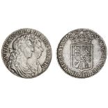 William and Mary (1688-94), Halfcrown, 1689 primo, conjoined laureate and draped busts right, r...