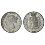 Victoria (1837-1901), Halfcrown, 1840, young head left, ww on truncation, rev. crowned shield i...