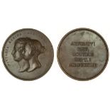 Victoria, Visit to Scotland, 1842, bronze medal, by B.Wyon, conjoined busts of Victoria and Alb...