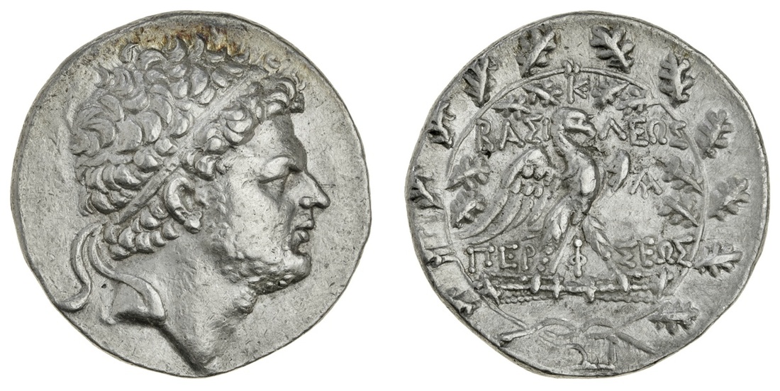 Kingdom of Macedon, Perseus (179-168 BC), AR Tetradrachm, 15.38g, Amphipolis or Pella, laureate...