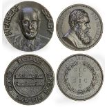 Great Britain, numismatic interest, bronze medals (2), Numismatic Society of London, Golden Jub...