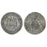 Charles I (1625-49), Crown, Briot's first milled issue, 29.17g, m.m. flower on obverse and smal...