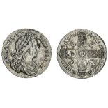 Charles II (1660-1685), Sixpence, 1674, laureate and draped bust right, rev. crowned shields cr...