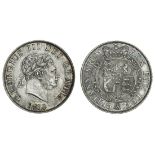 George III (1760-1820), Halfcrown, 1819, second laureate 'bull' head right, rev. crowned Garter...