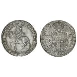 Charles I (1625-49), Halfcrown, Briot's second milled issue, 14.97g, m.m. anchor and b, King in...