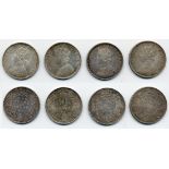 British India, Victoria (1837-1901), Rupees, 1901, Bombay (4), different die varieties, with va...