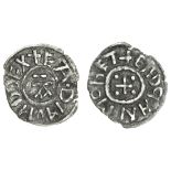 East Anglia, Eadmund (855-70), Penny, 0.98g, eadmund rex, n reverse-barred, a in centre, rev. s...